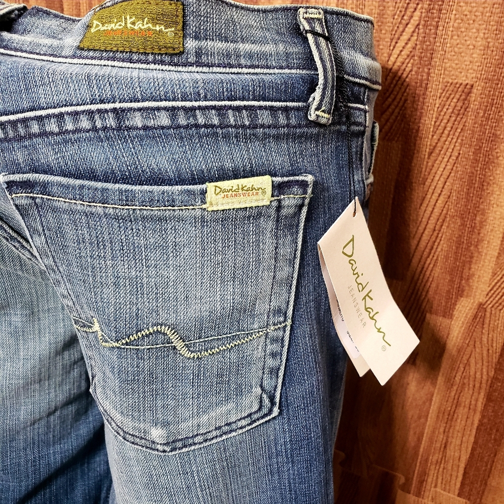 Sz 26 NWTDavid Kahn Lana Frayed Cropped Jeans… - Picture 6 of 9